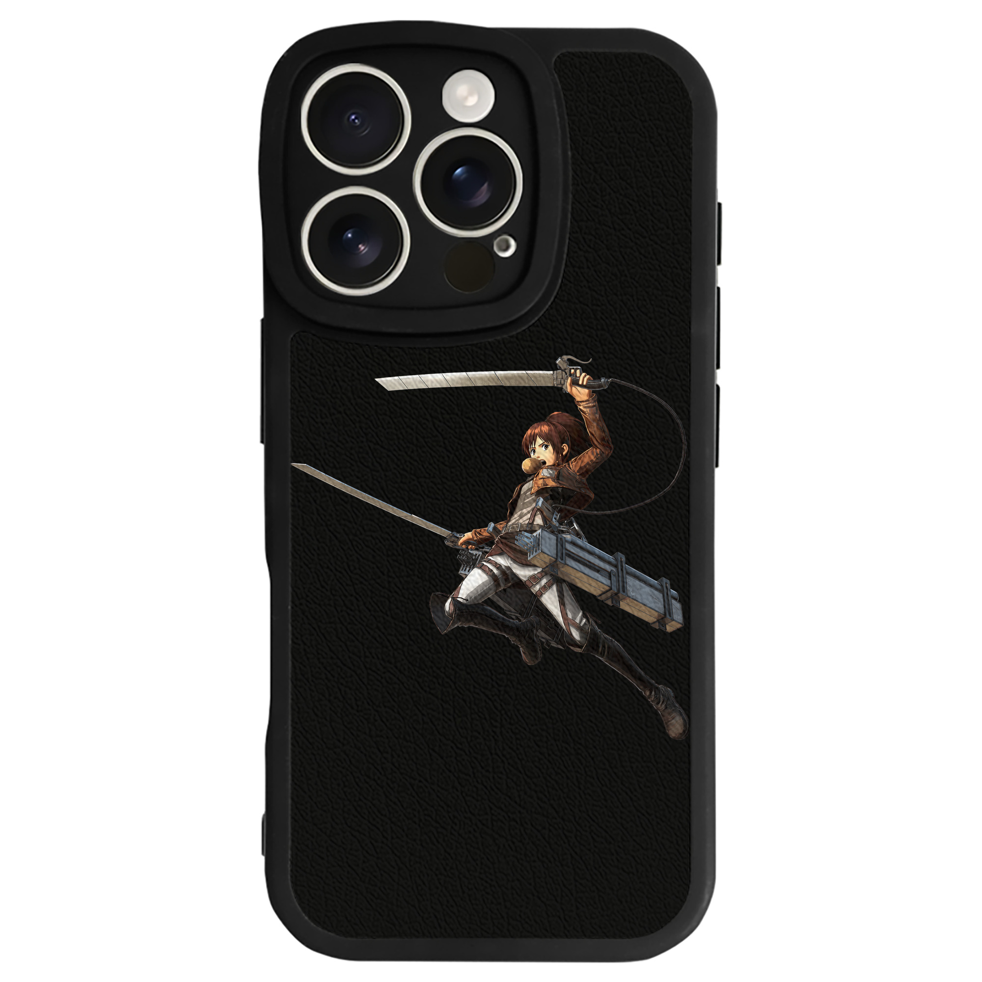 （画像用） 進撃の巨人 サシャ·ブラウス Attack on Titan Sasha Blaus 【iPhone 16シリーズ対応】シリコンスマホケース（レザー調） 材質：シリコン